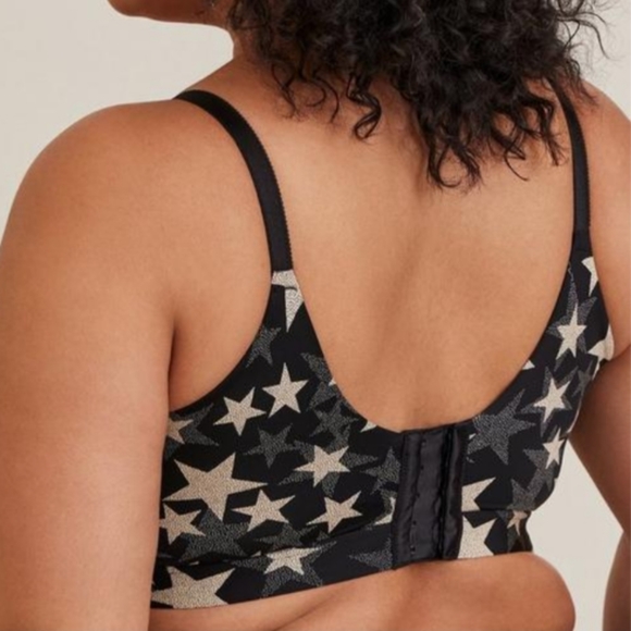 Torrid Wire-Free Lightly Lined Stars Print  Bra - Picture 3 of 16